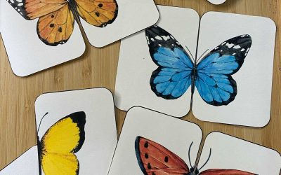 Montessori Butterfly Symmetry Cards – Free Printable